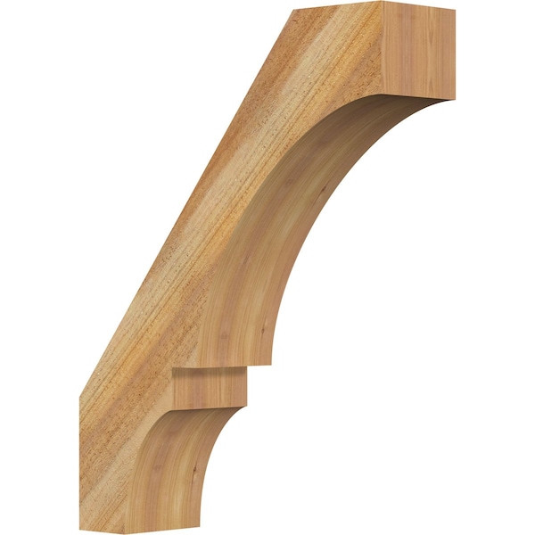 Ekena Millwork 6"W x 22"D x 28"H Balboa Rough Sawn Knee Brace, Western Red Cedar BRC06X22X28BOA00RWR - main